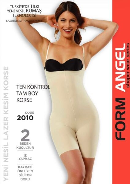 Form Angel 2010B Battal Tam Boy Body Korse Siyah