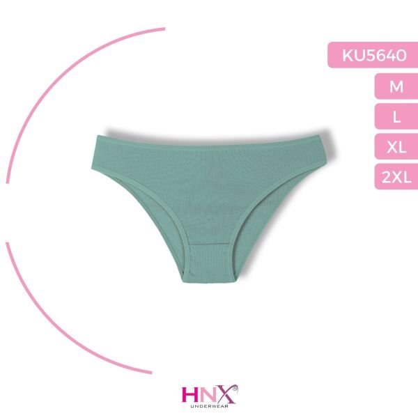 HNX KU5640 BAYAN ÇİZGİLİ RİBANA KÜLOT LACİVERT
