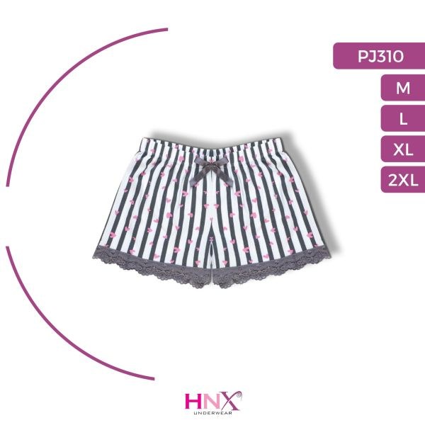 Hnx PJ310 Bayan Paça Dantel Empirme Şort Asorti