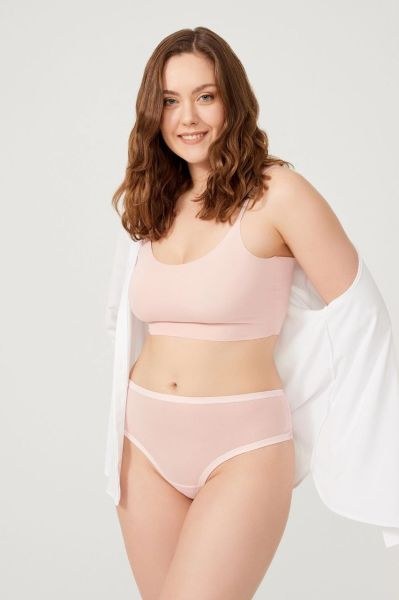 Cottonhill 6061 Bayan Lazer Kesim Külot 2XL Kahve