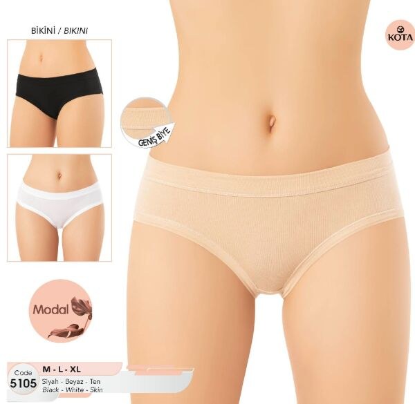 Kota 5105 Bayan Modal Bikini Siyah