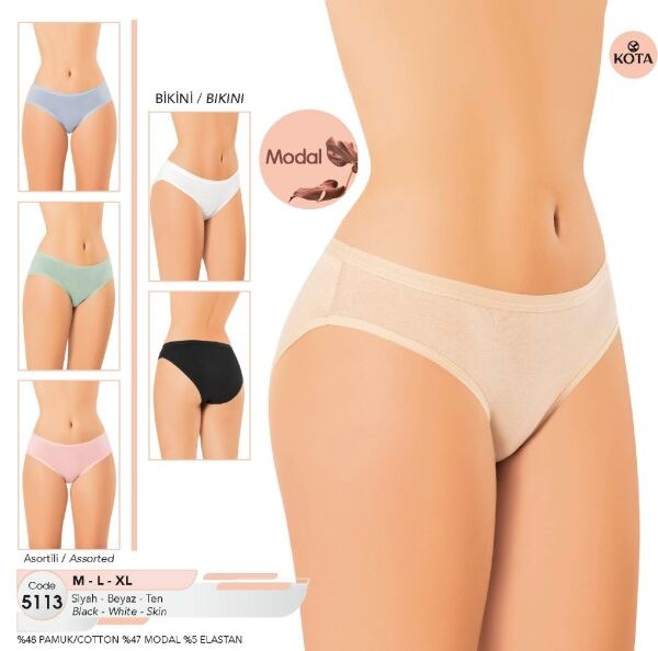 Kota 5113 Bayan Modal Bikini Asorti