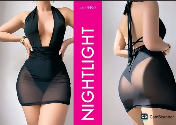 Nightlight 3490 Fantazi Gecelik Siyah