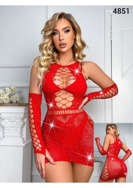 Vivaldy 4851 Taşlı Vücut Çorabı