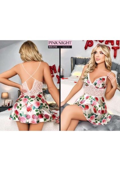 Pinknight 3708 Fantazi Elbise M-L-Xl