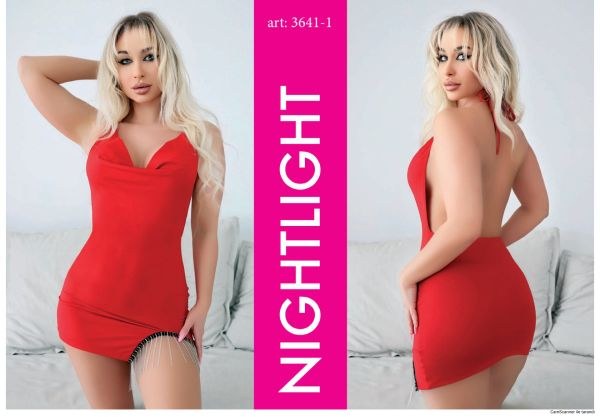Nightlight 3641-1 Fantazi Elbise Kırmızı