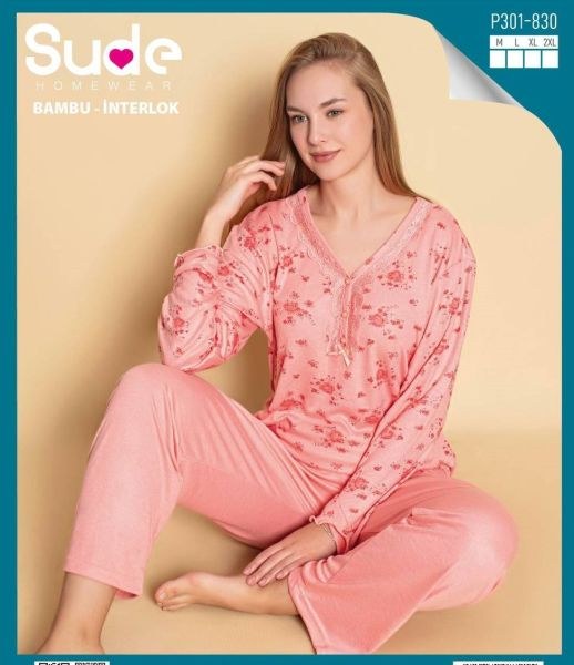Sude P-301-830 Bayan Bambu İnterlok Takım