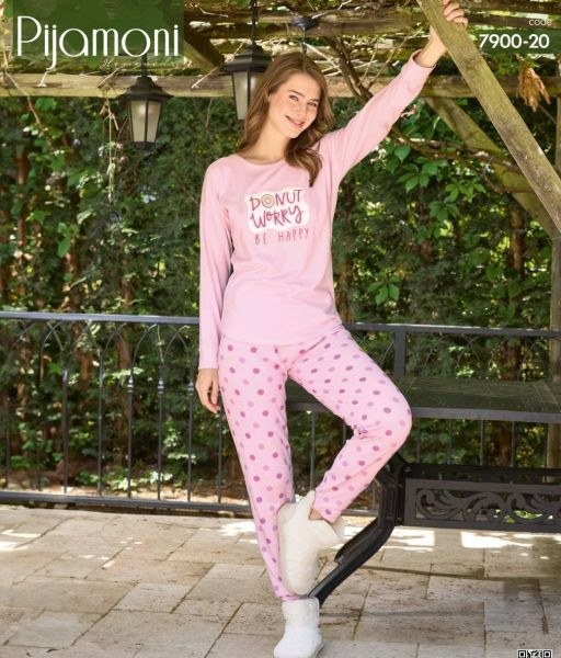 Pijamoni 7900-20 Bayan Termal Pijama Takım