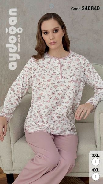 Aydoğan 240840 Bayan Empirme Pijama Takım 6-7 No