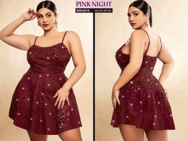 PINKNIGHT 6510 FANTAZİ ELBİSE 2XL-3XL-4XL