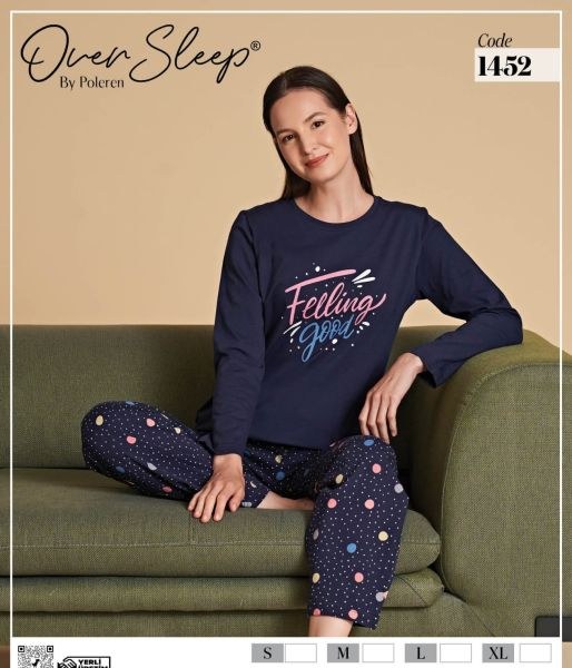 Over Sleep 1452 Bayan Pijama Takım