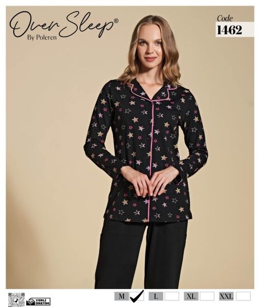 Over Sleep 1462 Bayan Ö.Düğ.Pijama Takım