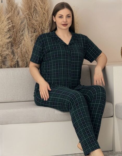 Charme P600-224 Milan Battal Gömlek Kkol Pijama Tk