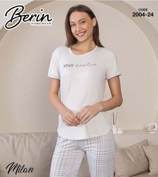 Berin 2004-24 Milan Kısa Kol Pijama Takım