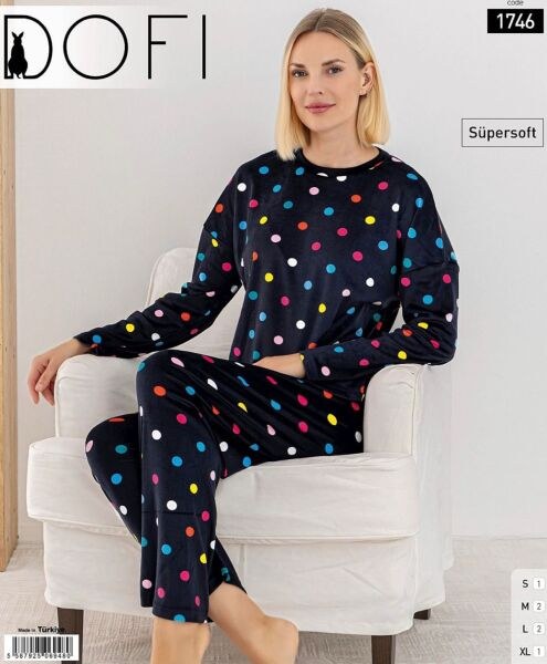 Dofi 1746 Bayan Süpersoft Pijama Takımı