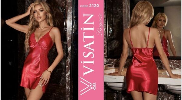 Visatin 2120 Saten Gecelik