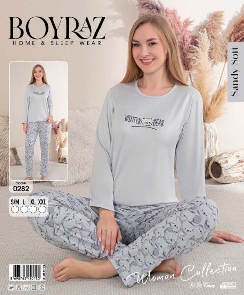 Boyraz 0282 Bayan Sendy Softpijama Takımı