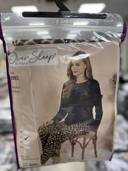 Over Sleep 3215 Bayan İnterlok Pijama Takım
