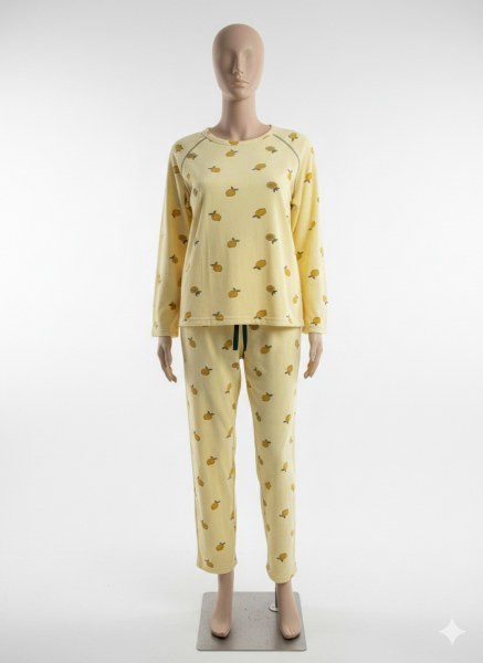 Lana 113-11 Bayan Waffle Pijama Takım