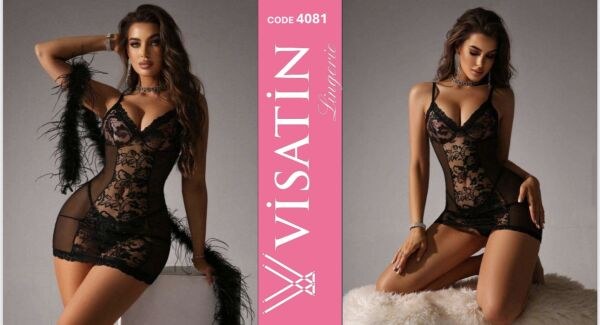 Visatin 4081 Saten Gecelik