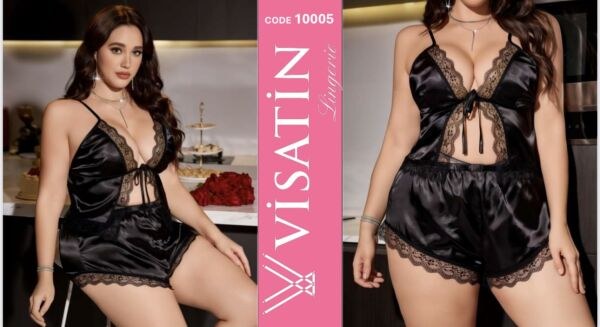 VİSATİN 11005 SATEN GECELİK BATTAL