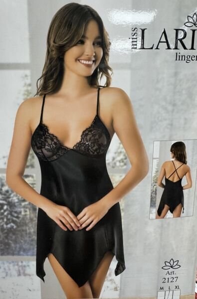 Miss Laris 2127 Saten Kısa Gecelik