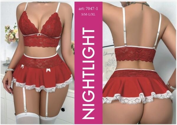 Nightlight 7047-1 Fantazi Takım Kırmızı