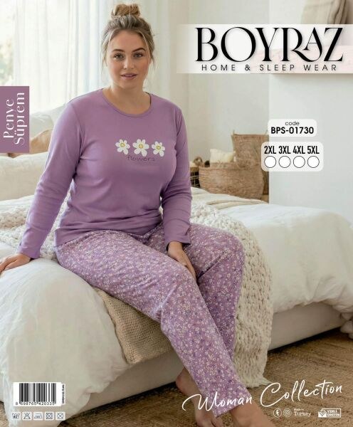 Boyraz 01730 Süprem Penye Battal Pijama Takım