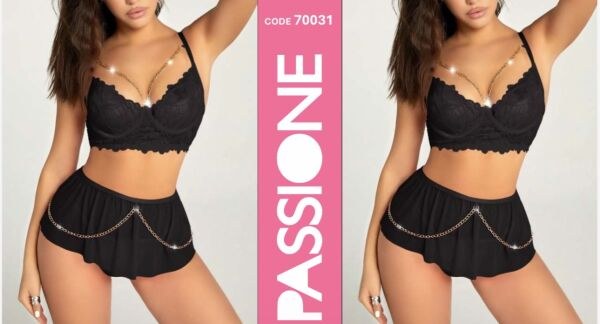 Real Passione 70031 Fantezi Büstiyer Etek Takım