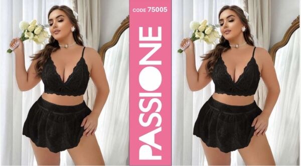 REAL PASSIONE 75005 FANTEZİ BIG SİZE ETEK TAKIM