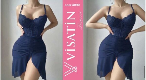 Visatin 4090 Saten Gecelik M-L-Xl