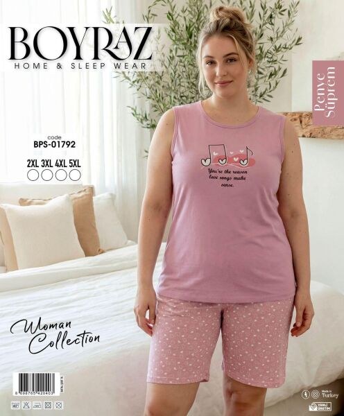 Boyraz 01792 S.Penye Battal Atlet Şortlu Takım