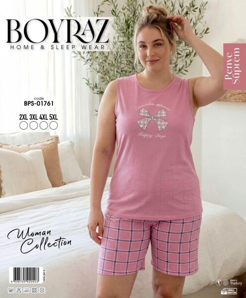 Boyraz 01761 S.Penye Battal Atlet Şortlu Takım