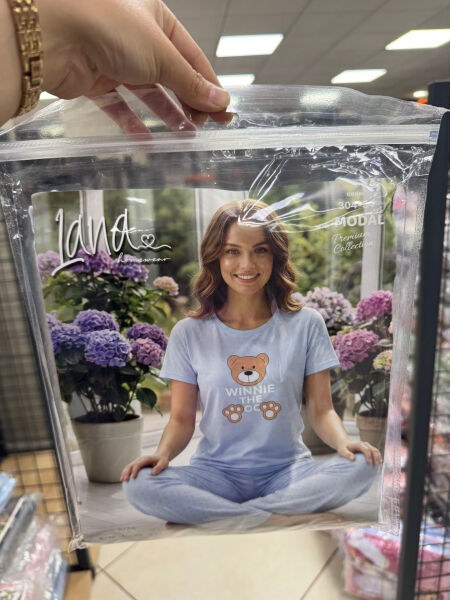 Lana 304-54 Bayan Modal Kısa Kol Pijama Takım