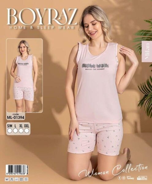 Boyraz 01394 Milan Atlet Şortlu Pijama Takım