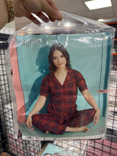 Pijamoni 7515-21 Bayan Kısakol D.Milan Pijama Tk