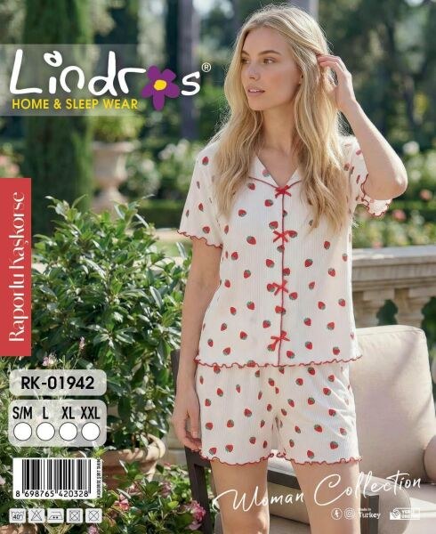 Lindros 01942 Kaşkorse Kısa Kol Şortlu Takım