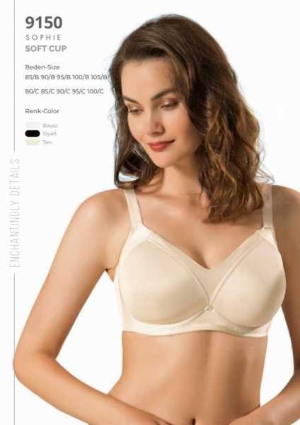 Le Jardin 9150-B Toparlayıcı Telsiz Soft Sütyen Ten