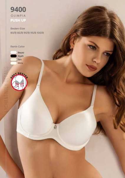 Le Jardin 9400-BTL Soft Micro Battal Sütyen Siyah