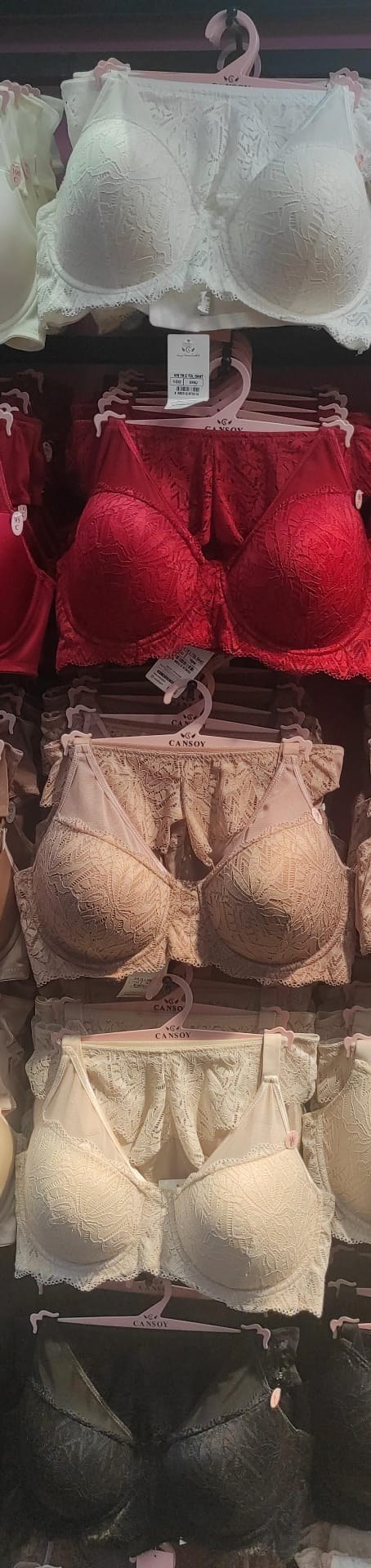 Cansoy 678 C Kap Tül Dantel Mix Sütyen Vişne