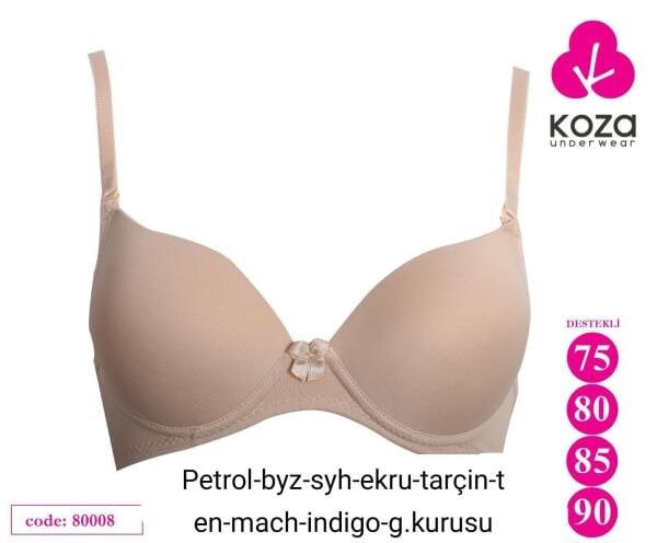 KOZA 80008 KULAKLI ALTTAN DESTEKLİ SÜTYEN TEN