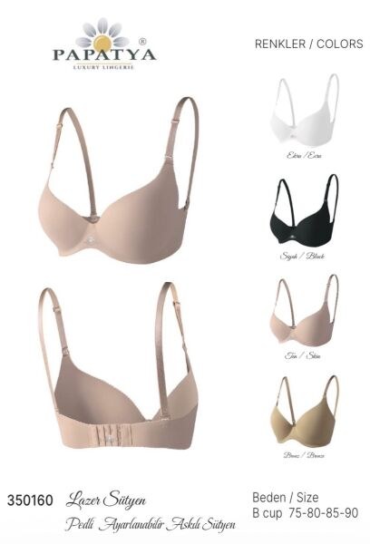 PAPATYA 350160 LAZER YARI DOLGULU SÜTYEN BRONZ TEN