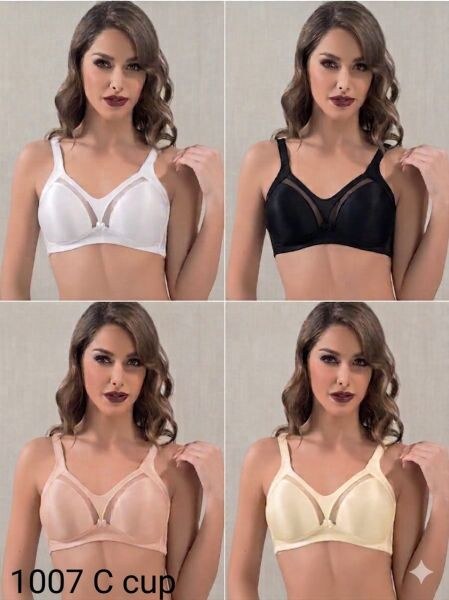 Fk 1007 Bayan C Kalıp Desteksiz Sütyen Ekru