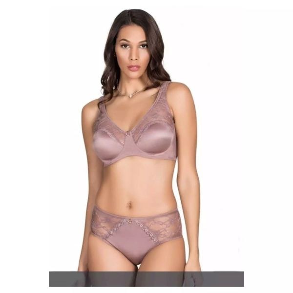 Le Jardin 5035 Soft Kaplı Dantel Sütyen Takım Ekru