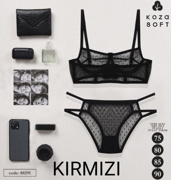 KOZA 80291 SÜTYEN TAKIM SİYAH