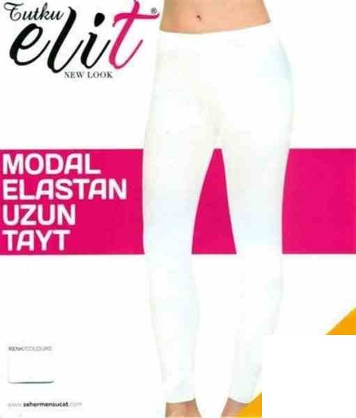 TUTKU ELİT 2101 BAYAN MODAL ELASTAN UZUN TAYT SİYAH
