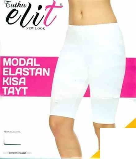 TUTKU ELİT 2103 BAYAN MODAL ELASTAN KISA TAYT GRİ