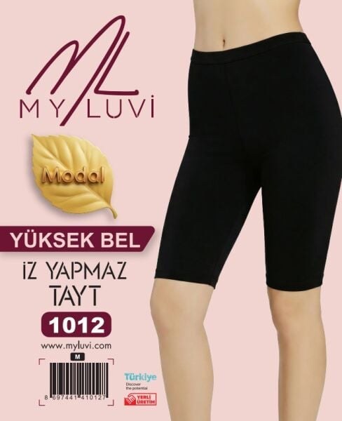 MY LUVİ 1012 BAYAN DİZÜSTÜ TAYT SİYAH