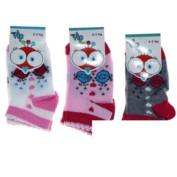 VİP 103 KIZ BEBE PATİK ÇORAP ASORTİ
