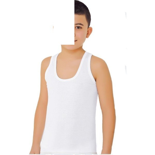 İlke 301 Erkek Çocuk Askılı Atlet Beyaz